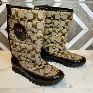 Coach Jordy boots size 5.5 brown
